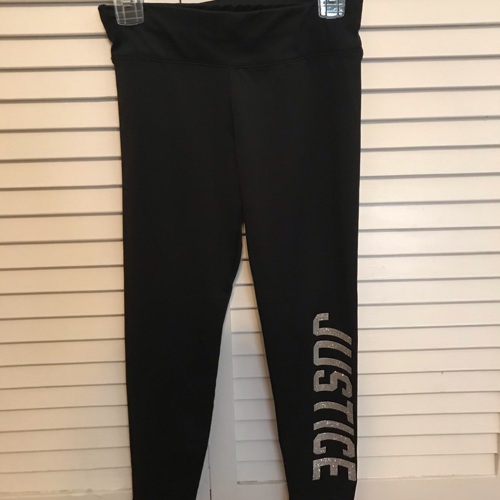 JUSTICE leggings size 8 medium
